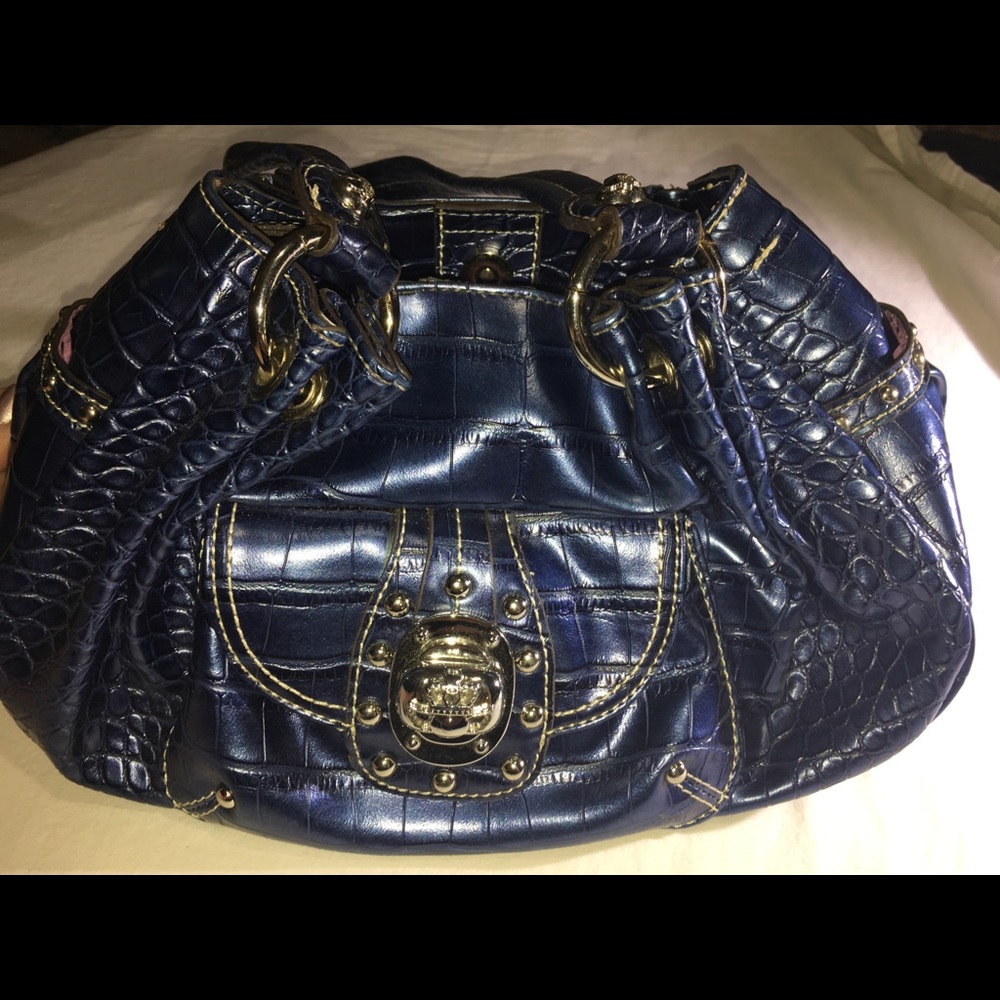 Kathy Van Zeeland blue print purse